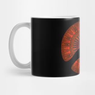 Peace Symbol - Orange Pattern 1 Mug